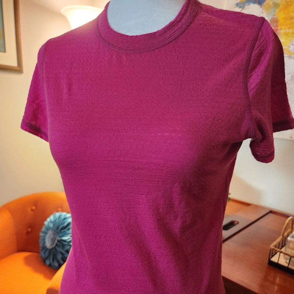 Smartwool Merino Wool Baselayer Short Sleeve T-Shirt Crew Neck Women's Size S